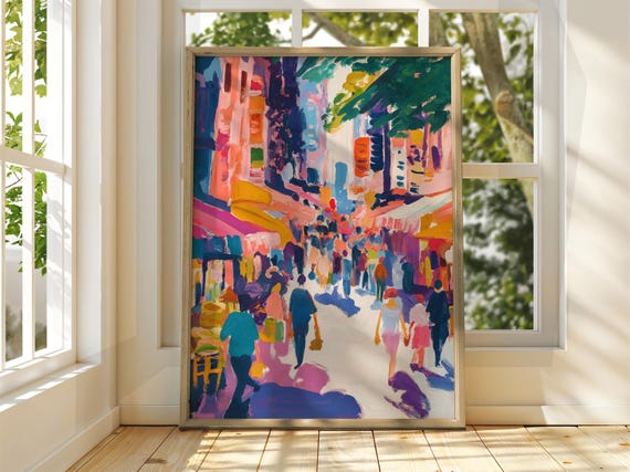 Henri Matisse Style Street Art Exhibition Print Gallery Classic Fauvism Painting