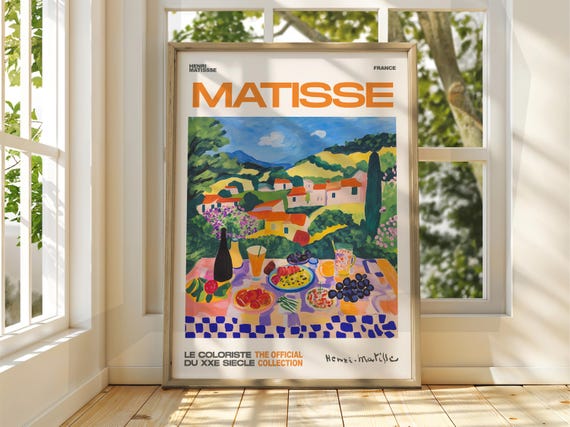 Henri Matisse Meadow Art Exhibition Print Gallery Classic Picnic Outside Fruit