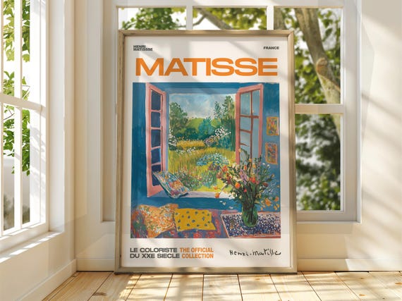 Henri Matisse Floral Patio Art Exhibition Print Gallery Classic Fauvism Painting
