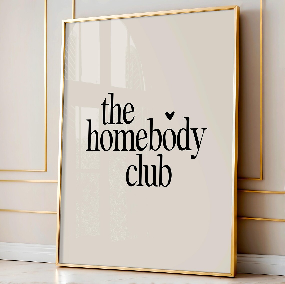The Homebody Club Cozy Introvert Quote Minimalist Fun Wall Art