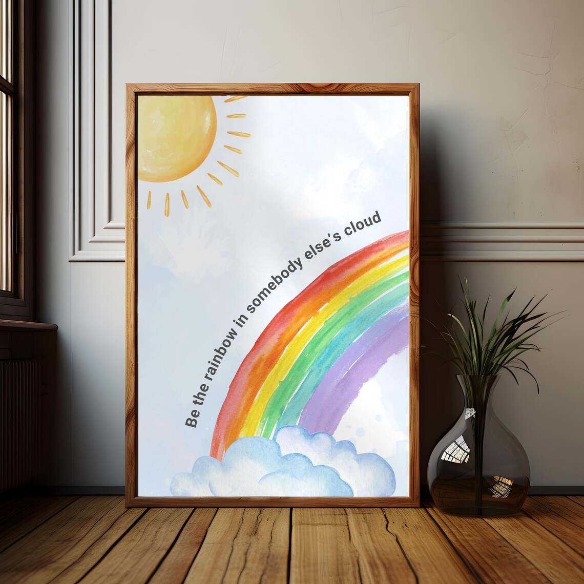 Colourful Inspiration Rainbow Motivational Affirmation Poster Empowering Self Care Gift Positive Quote Art Print Inspiring Quote - Image 2