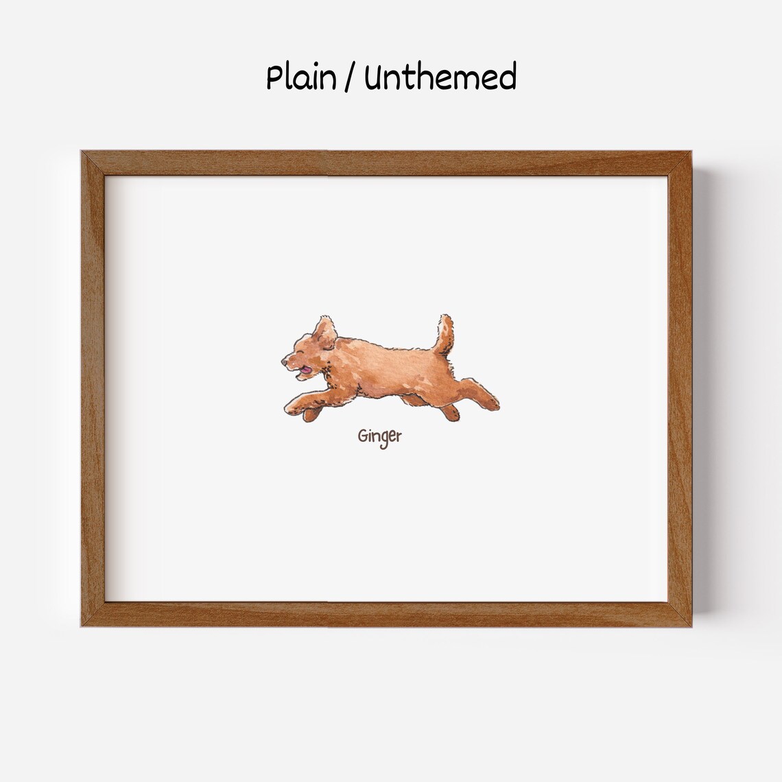 Mini Pet Portrait Custom Watercolor Art Print