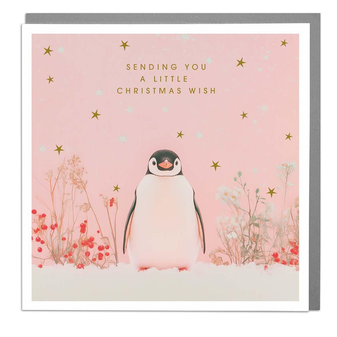 Little Penguin Christmas Wish Card