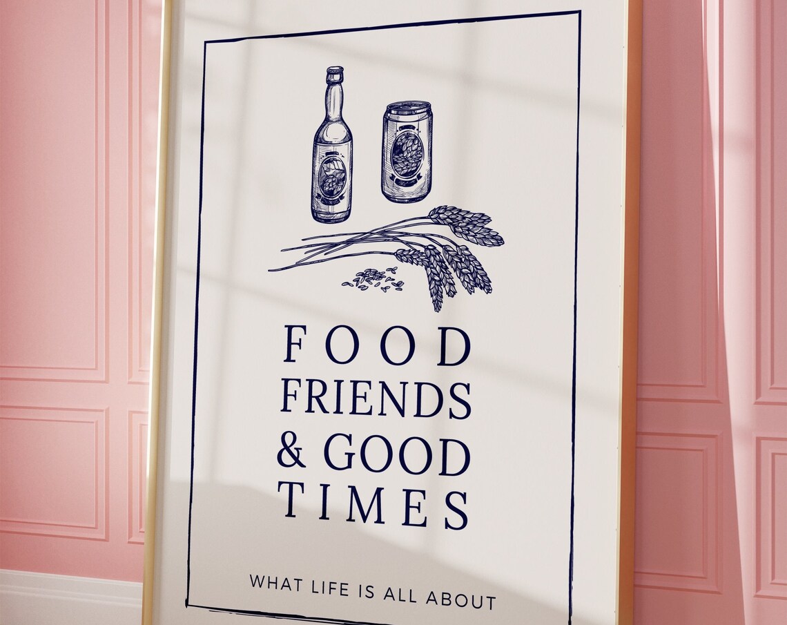 Vintage Good Times, Retro Quote Art Print