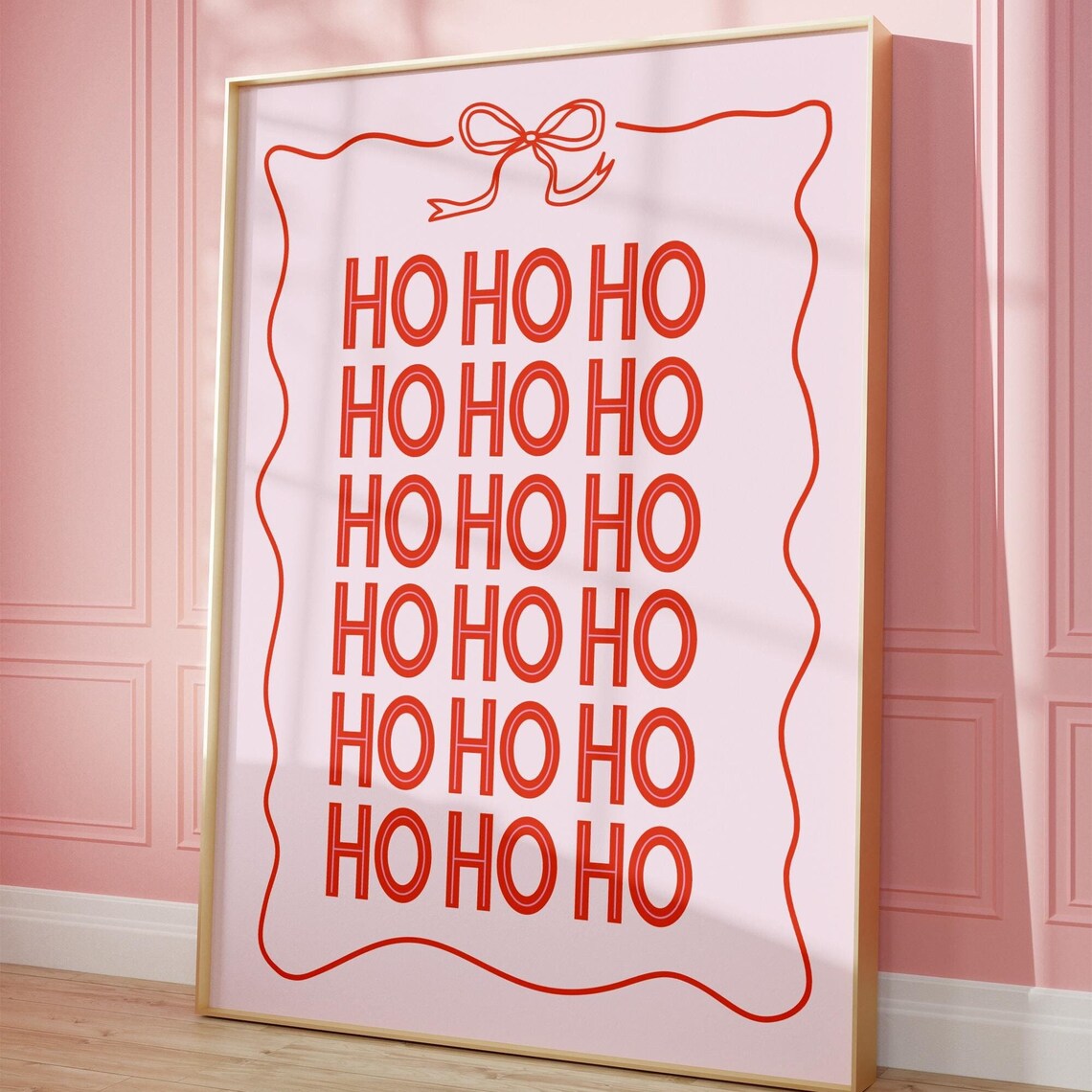 Coquette Christmas, Trendy Holiday Aesthetic Art Print - Image 3
