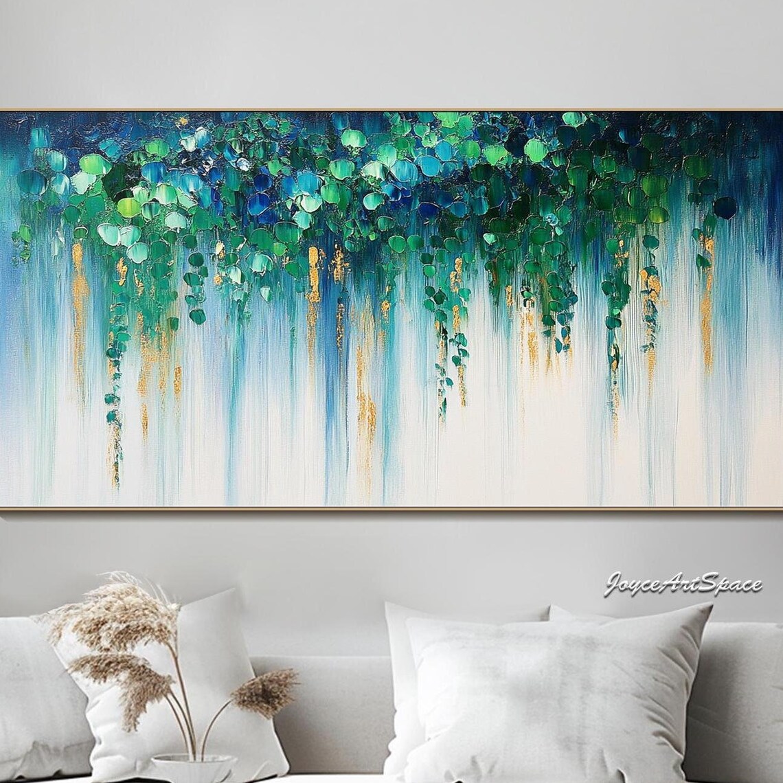 Abstract Tree Oil-Painting-Style Art Print, Modern Decor