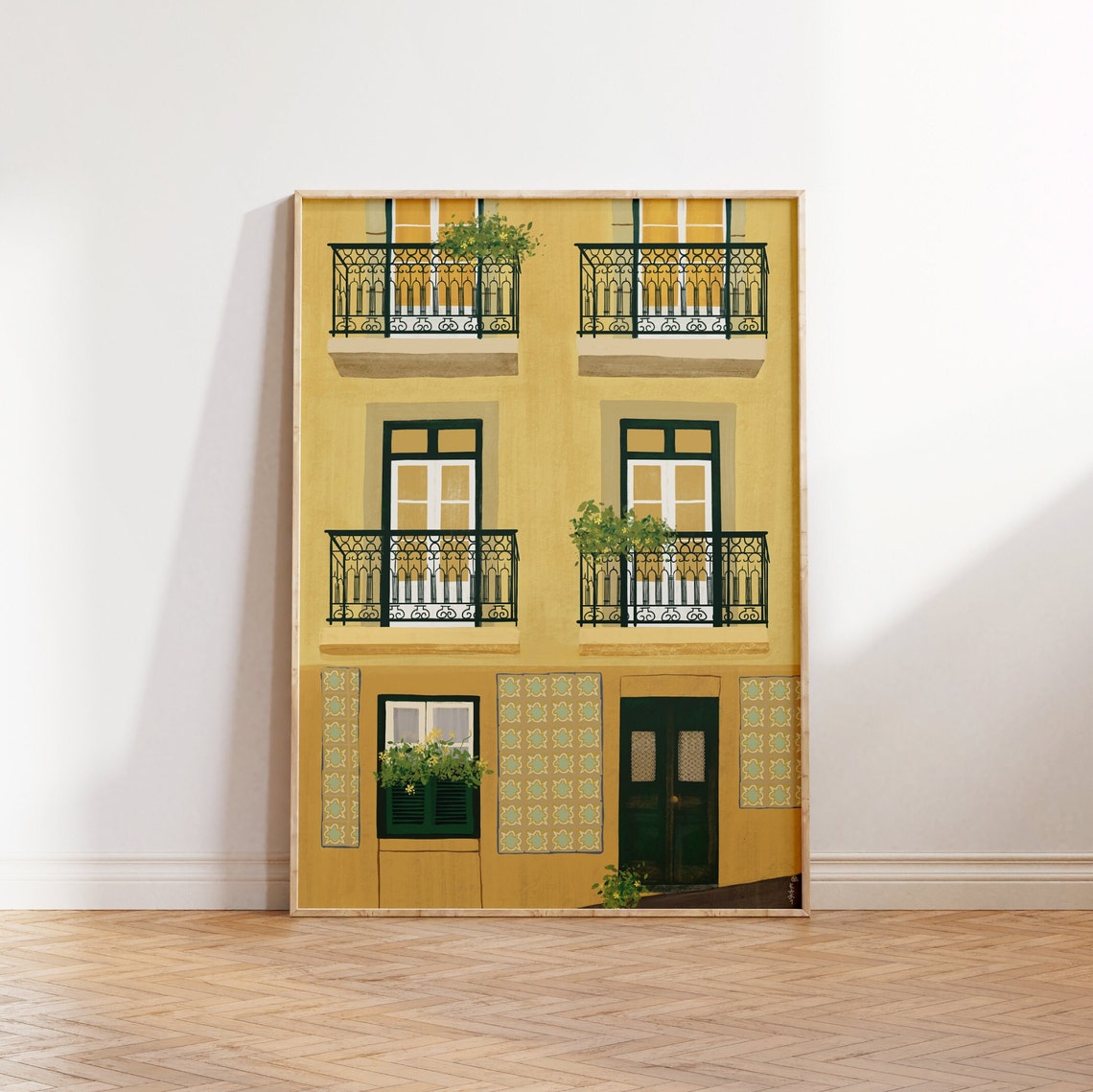 Portugal Illustration Lisbon Print Lisbon Illustration Porto Print Portugal Art Print Portugal Travel Poster Portugal Wall Art - Image 3