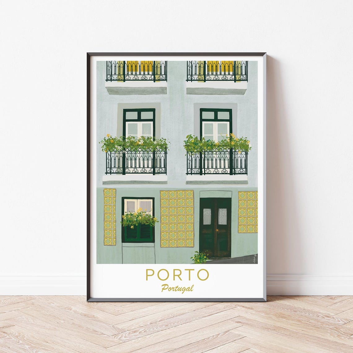 Portugal Illustration Lisbon Print Lisbon Illustration Porto Print Portugal Art Print Portugal Travel Poster Portugal Wall Art - Image 3