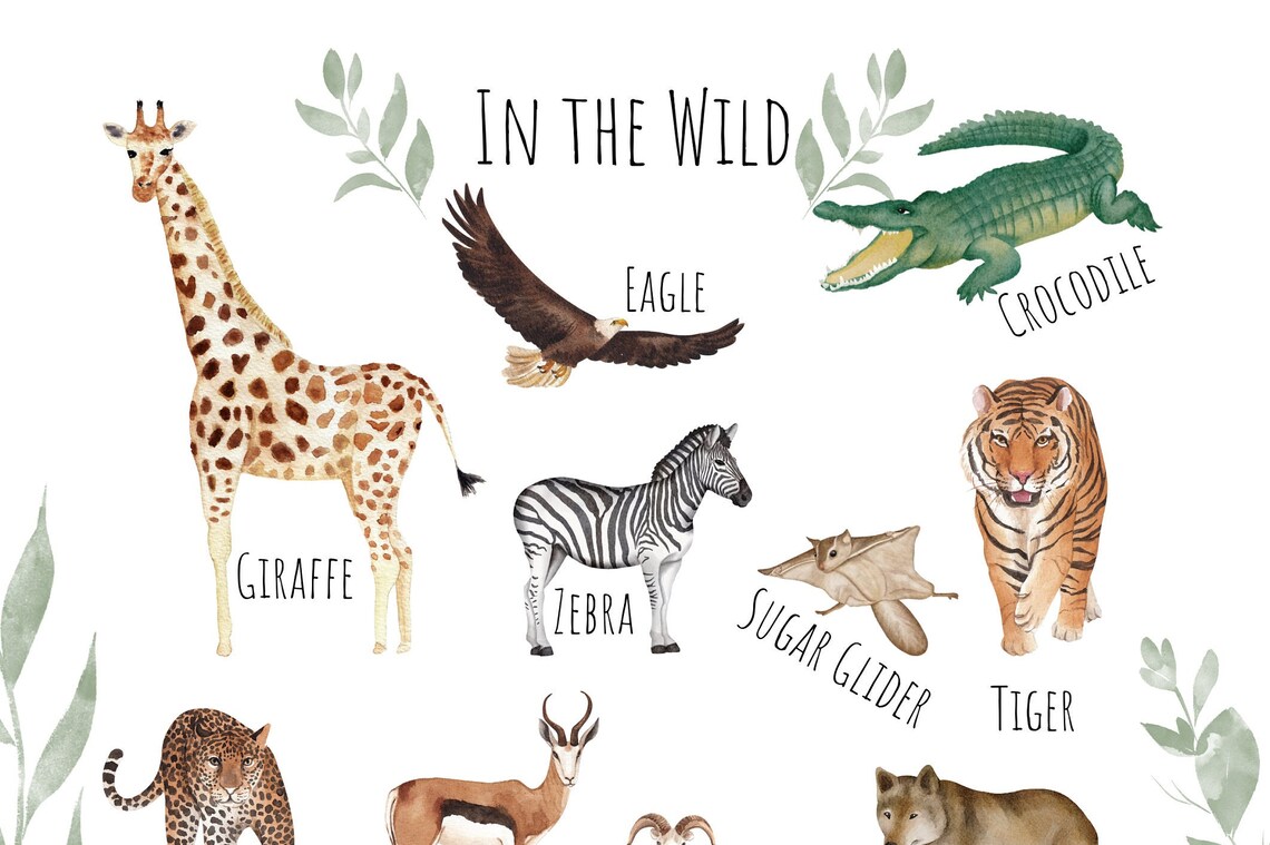 In The Wild Animal Poster, Unique Wildlife Art Print - Image 4