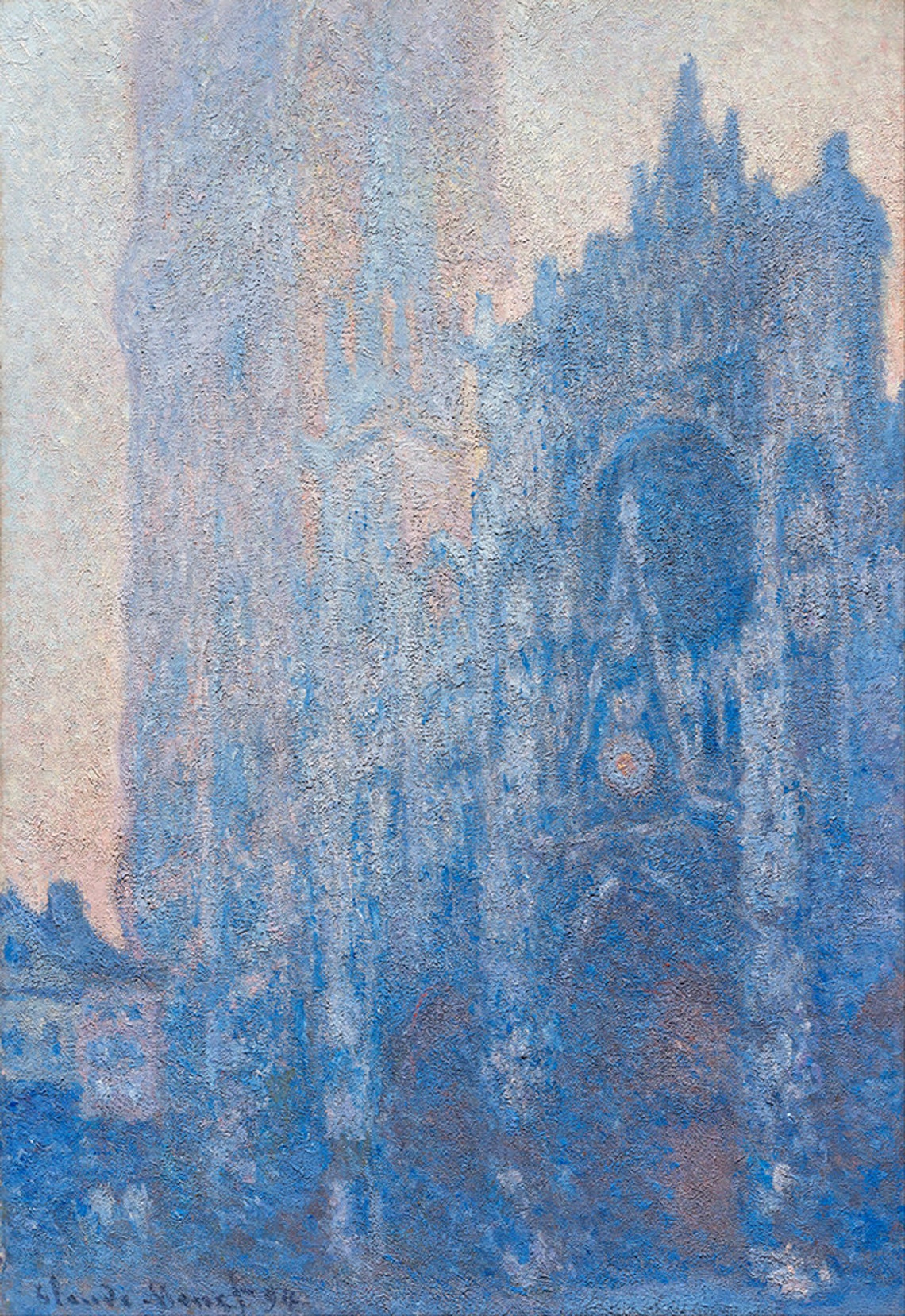 Claude Monet Rouen Cathedral 1894 Morning Effect Scene Poster - Image 2