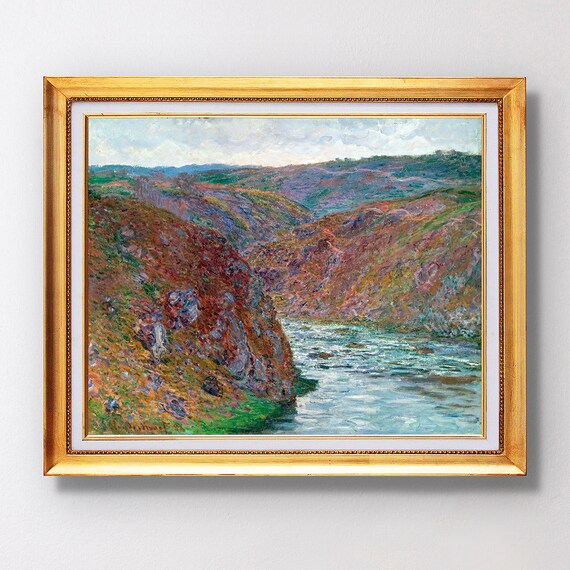 Claude Monet Port Valley Of The Creuse Gray Day Fine Art Glice 1879 Sku 0158