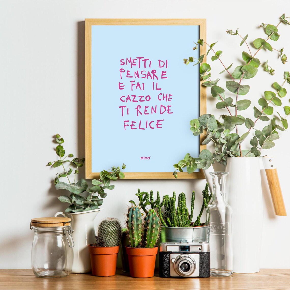 Minimalist Motivational Typography Art, Happiness - Image 3