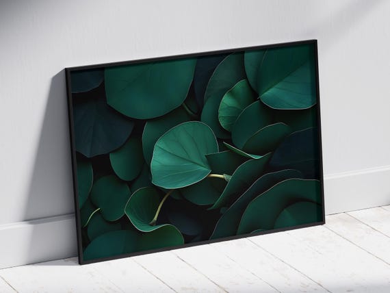 Succulent Leaves Print Modern Botanical Wall Art
