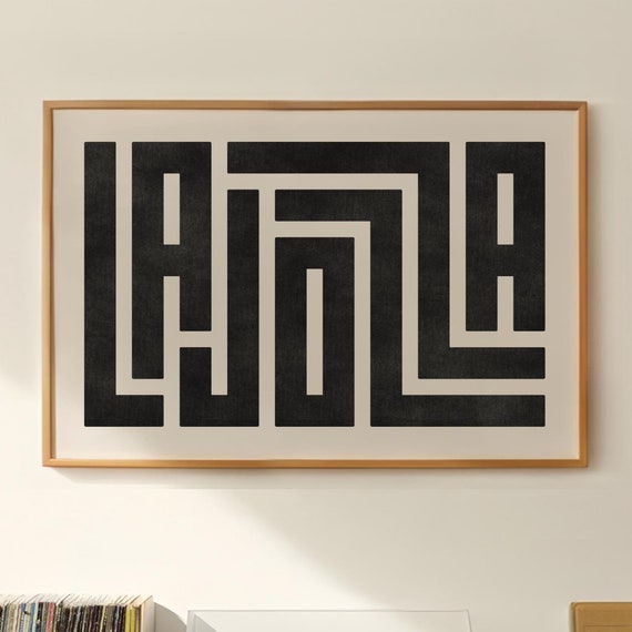 La Jolla Minimalist Typography Art Print
