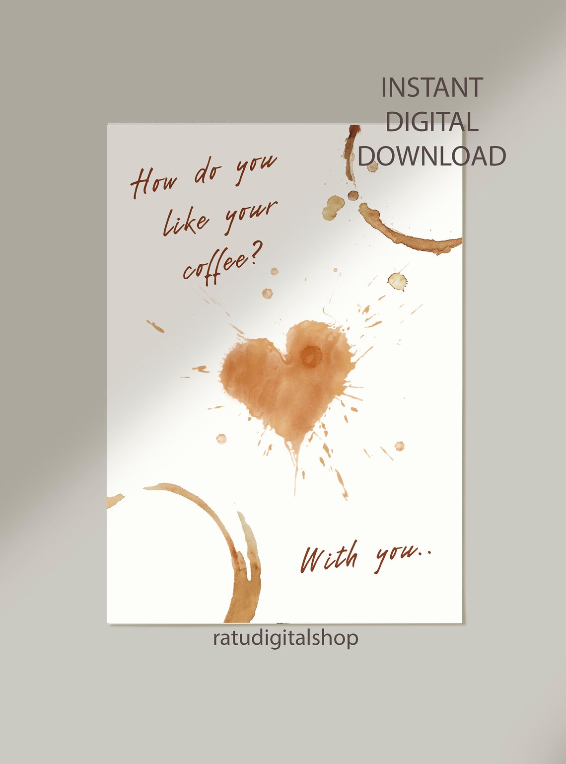 How Do You Like Your Coffee? Kitchen Coffee Poster - Image 2