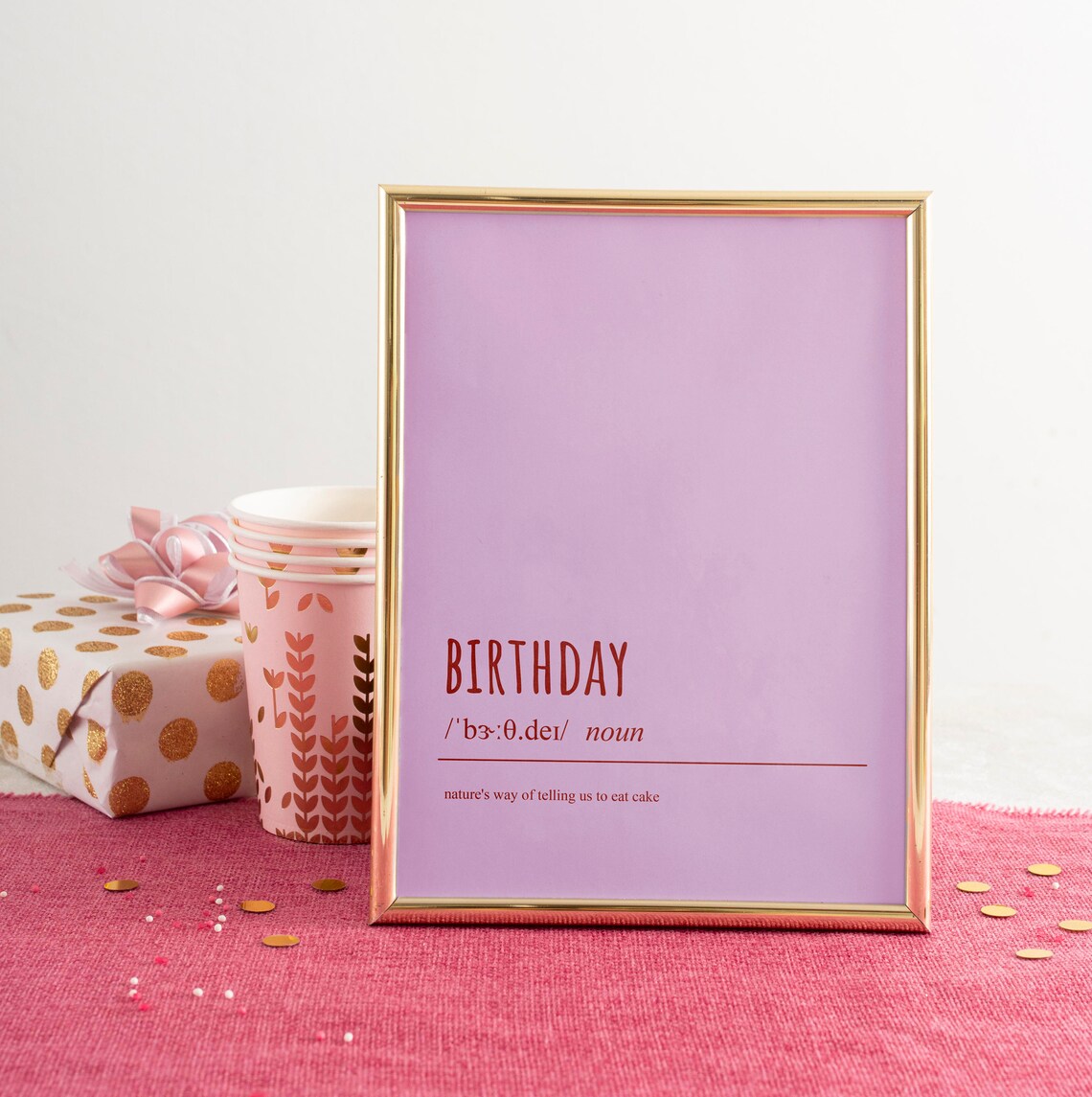 Custom Definition Personalised Word Art Print