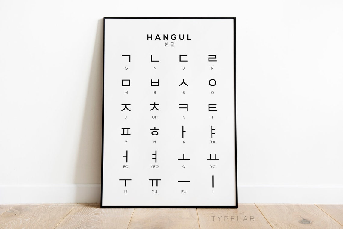 Sino-Korean Number System Hangul Chart Korea Learning Decor Poster - Image 2
