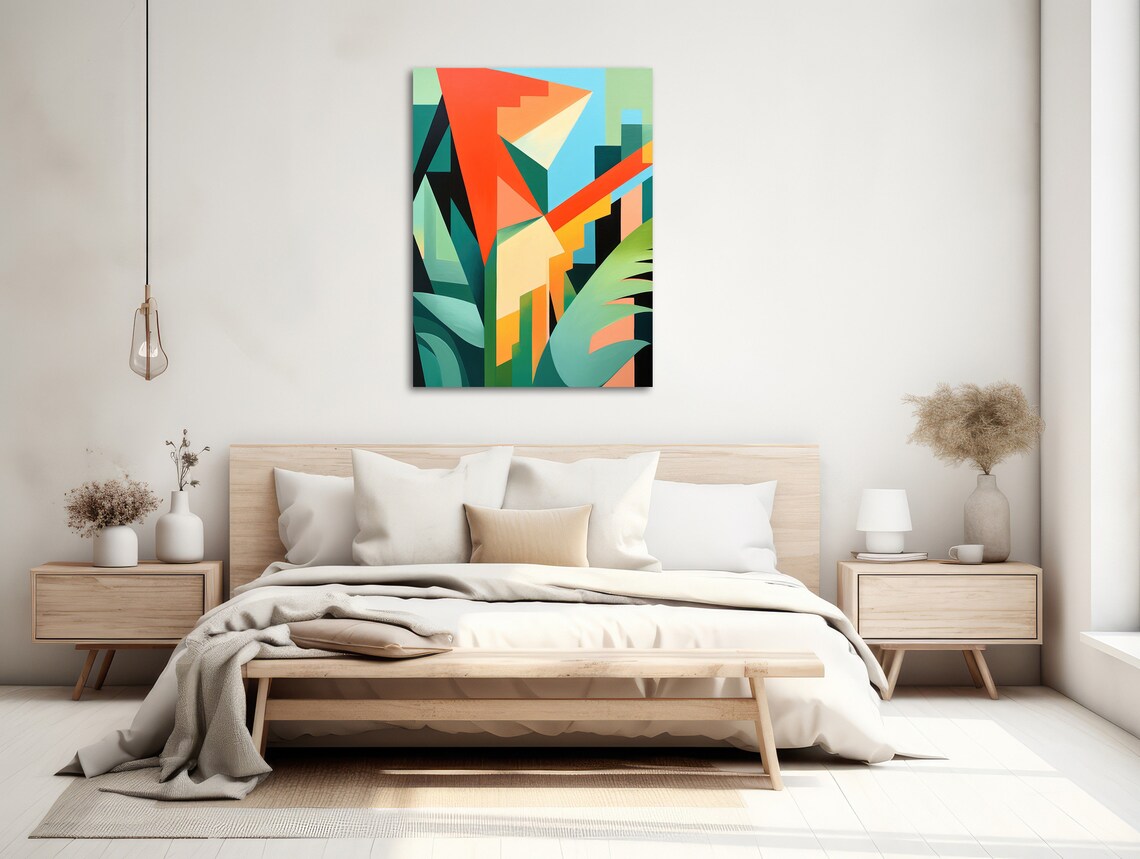 Forrest 1 Mid-Century Tropical Botanical Art Print - Image 2