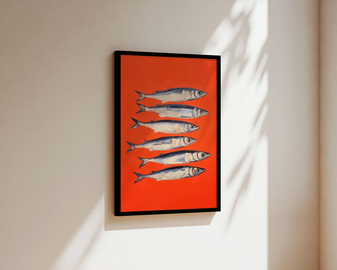 Sardines Kitchen Print, Italian Kitchen Art Poster - Image 3