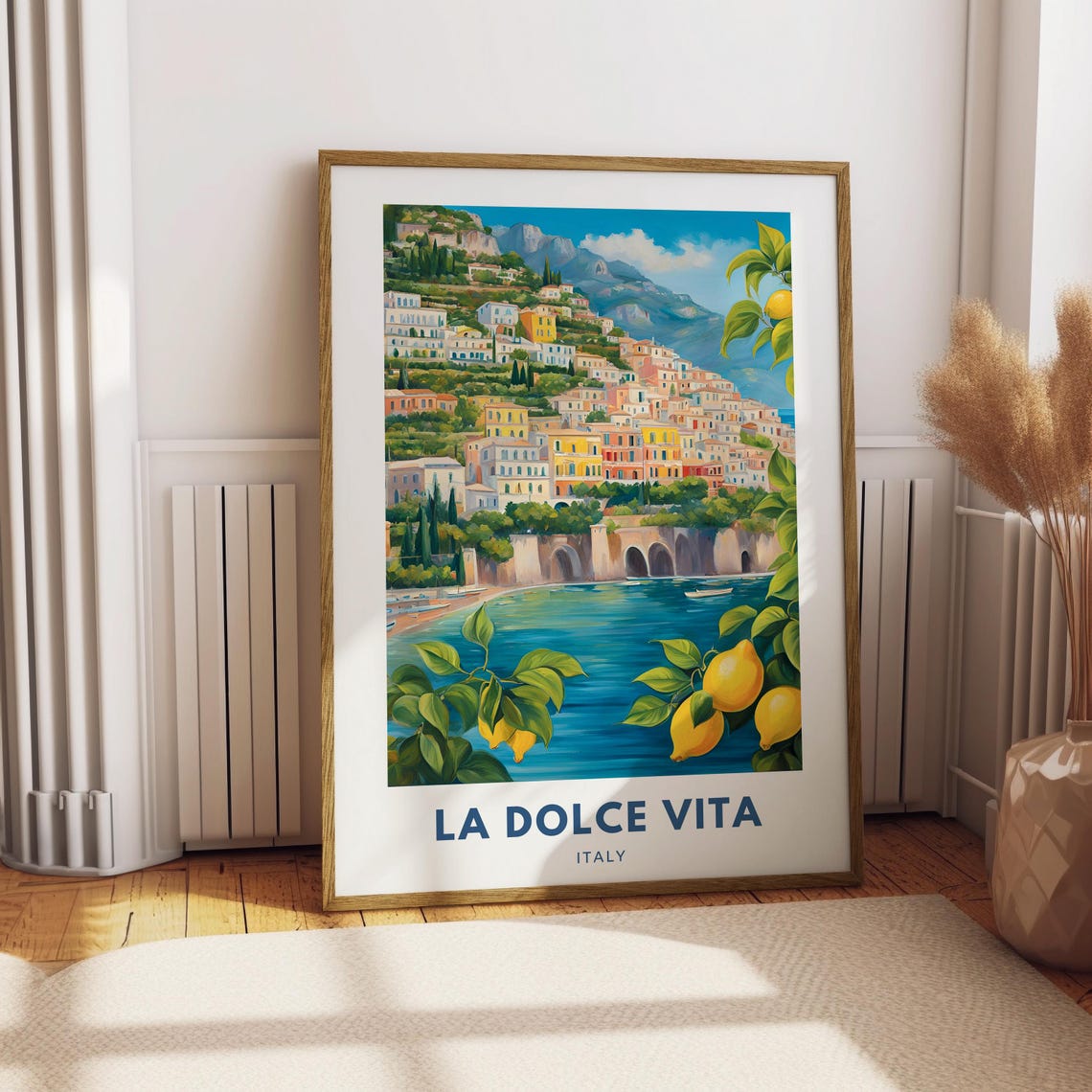 La Dolce Vita Print Italian Wall Art Amalfi Coast Art European Summer Poster Italian Quote Art Abstract Italy Coastal Beach Honeymoon Gift - Image 4