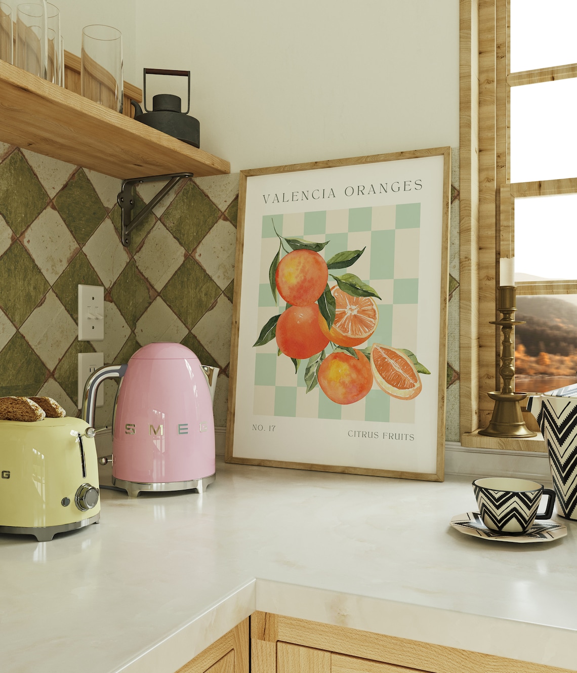 Fruit Market Orange Fruit Poster, Kitchen Wall Art - Image 5