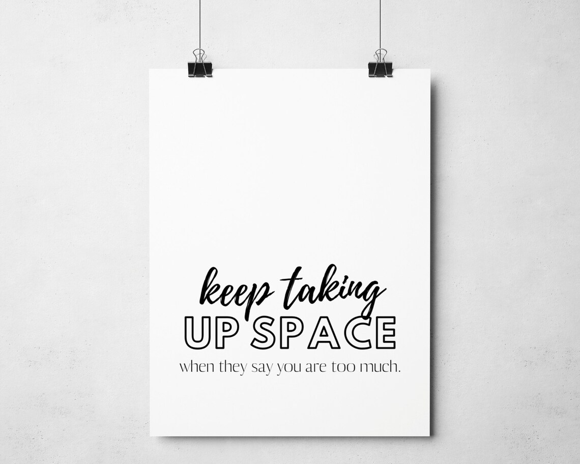 Feminist Quote Poster, Empowered Women Wall Art - Image 2