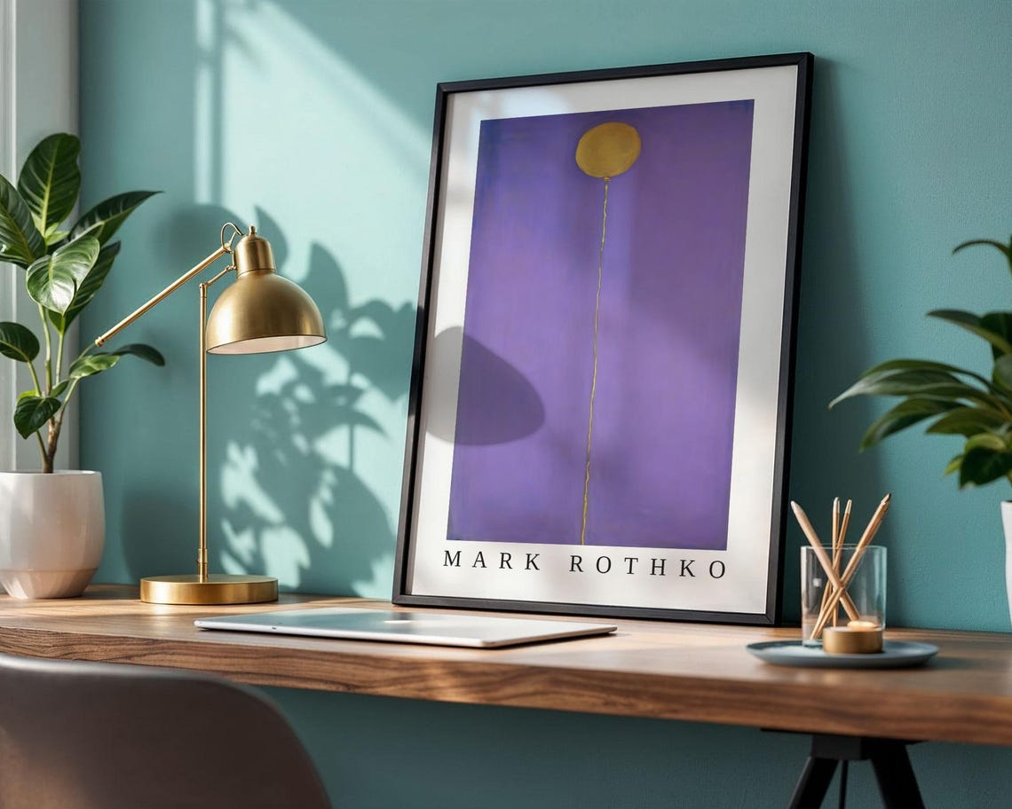 Mark Rothko Poster Abstract Expressionism Color Field Print Mark Rothko Print Modern Abstract Museum Poster Modern Wall Decor - Image 2