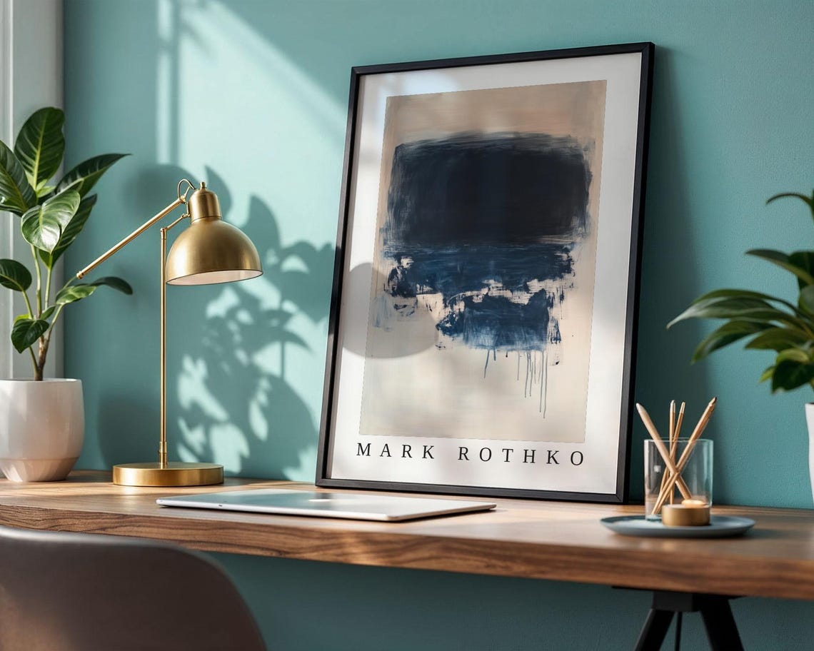 Mark Rothko Poster Abstract Expressionism Color Field Print Mark Rothko Print Modern Abstract Museum Poster Modern Wall Decor - Image 2