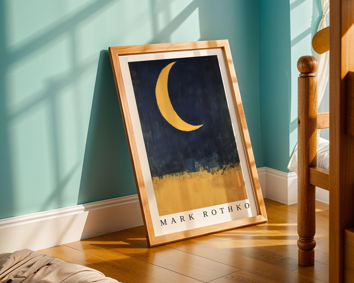 Mark Rothko Moon Poster, Abstract Expressionism - Image 3