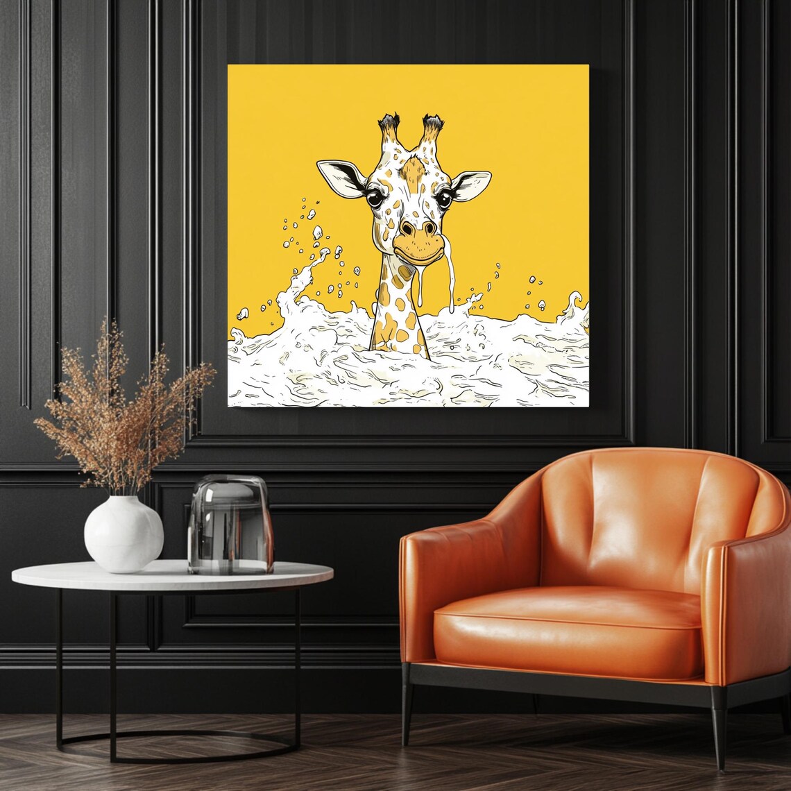 Giraffe Wall Art, Modern Animal Decor - Image 3