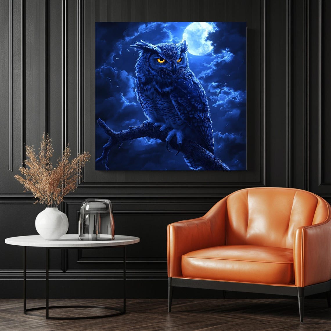 Owl Wall Art, Nocturnal Bird Poster - Image 3