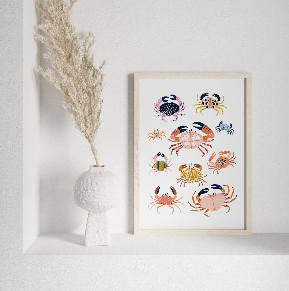 Crab Art Print, Nautical Nursery Decor - Image 4