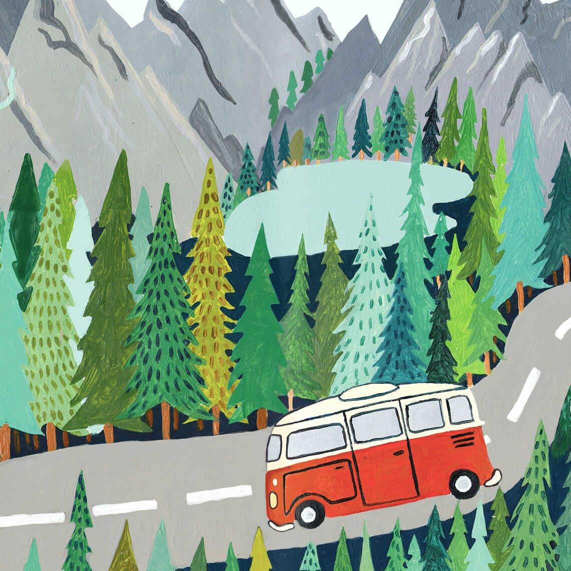 New Zealand Travel Poster, Mountain National Park - Image 2