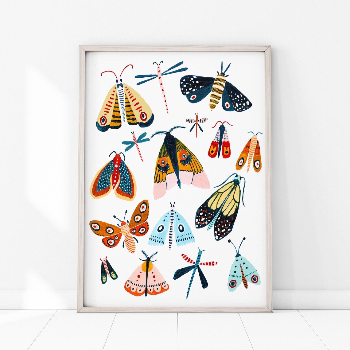 Moth Insect Print, Woodland Nursery Wall Art - Image 3