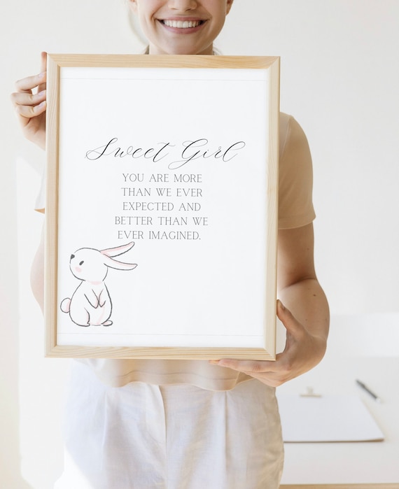 Nursery Print Out Little Girls Nursery Print Print Cute Nursery Print
