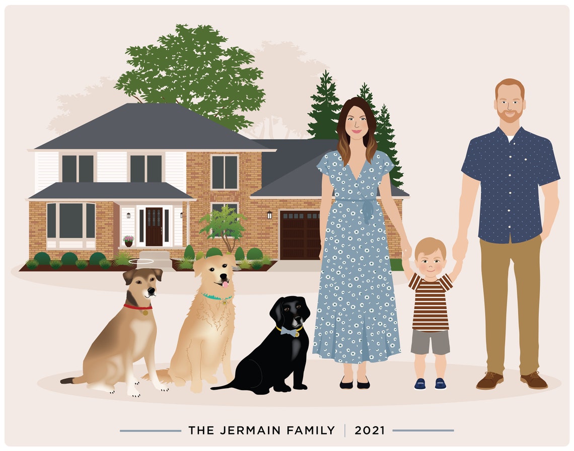 Custom Portrait, Additional Person - Image 3