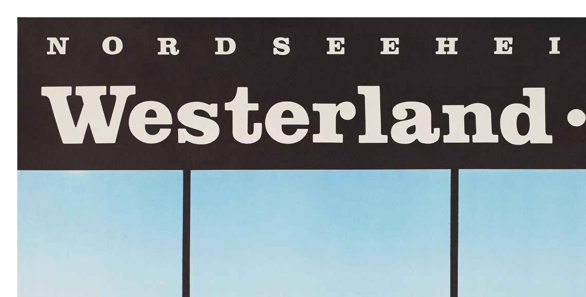 Westerland Germany Retro Travel Poster Art Print - Image 2