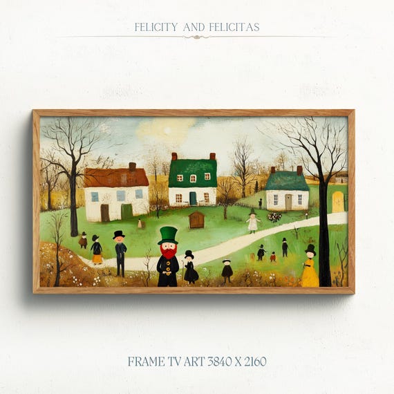 Vintage St Patricks Day Frame Tv Art Cute St Patricks Tv Art St Patricks Day Decor Home Decor