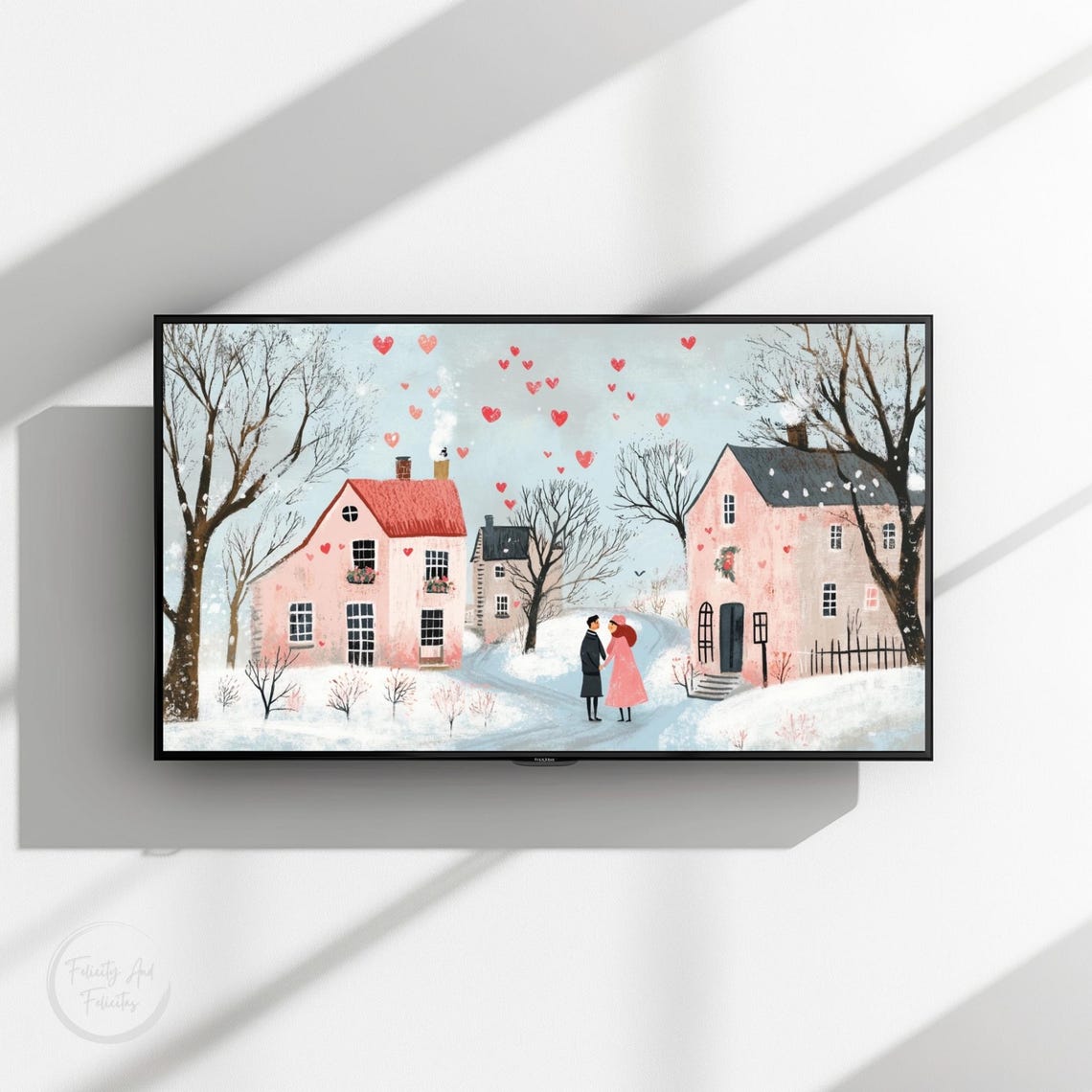 Valentines Day Frame Tv Art Cute Valentines Day Tv Art Valentines Day Decorations Fun Valentines Home Decor - Image 3