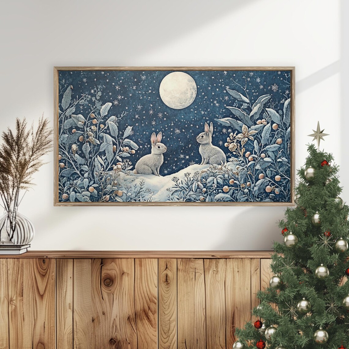 Winter Wonderland William Morris Style Art Print - Image 5