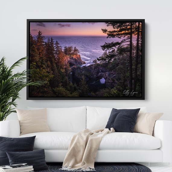 Oregon Coast Crescent City Natural Bridges, Travel Poster