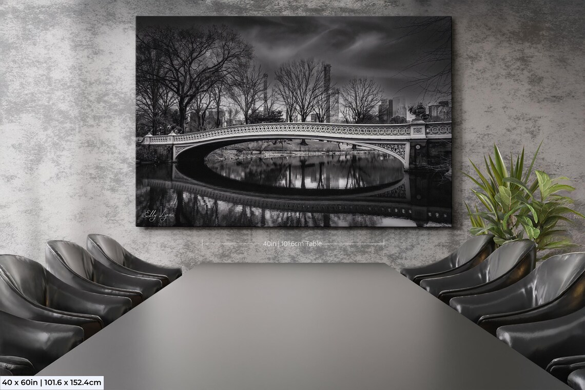 Bowe Bridge Central Park New York Travel Poster - Image 2