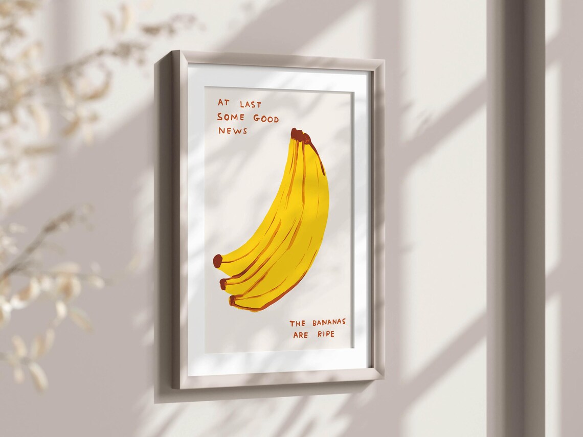 David Shrigley The Bananas Are Ripe At Last Some Good News Poster - Image 2