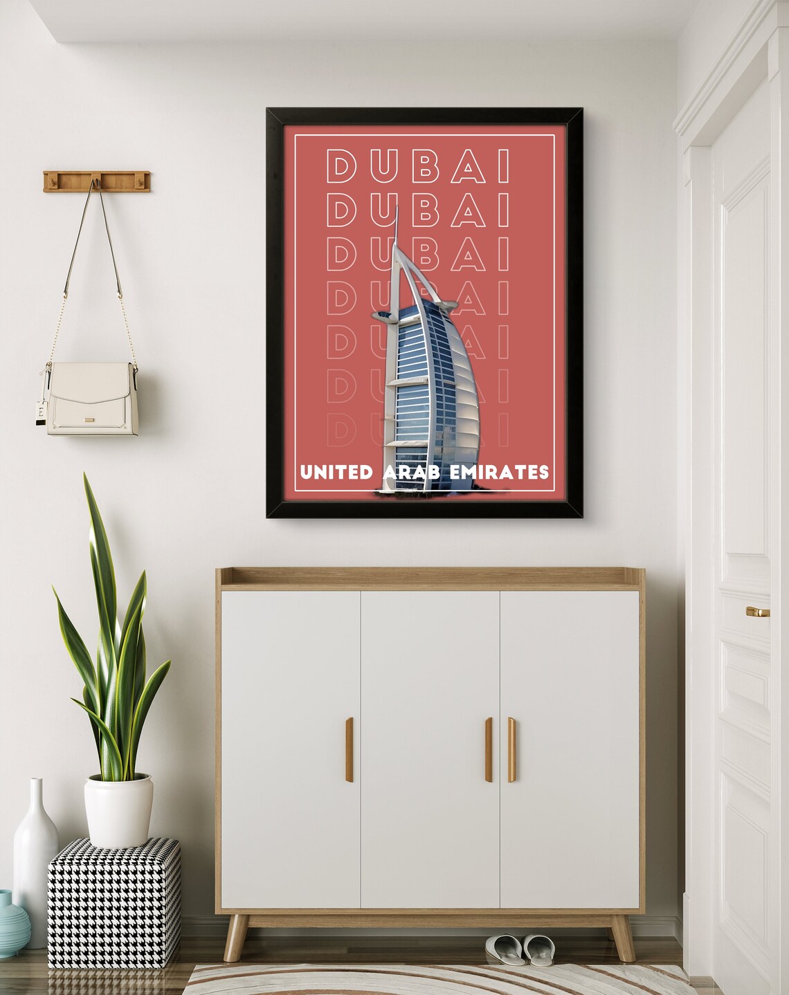 Dubai United Arab Emirates Burj Al Arab Iconic Landmark Poster - Image 2