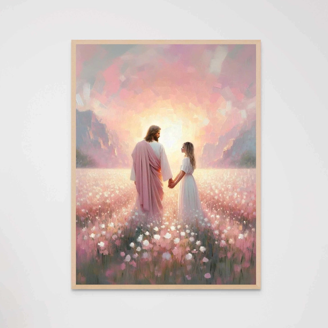 Truth And Love Modern Christian Art Jesus And Woman Jesus Prints Lds Art Bible Art Jesus And Girl Art Jesus Painting Christ Prints - Image 7