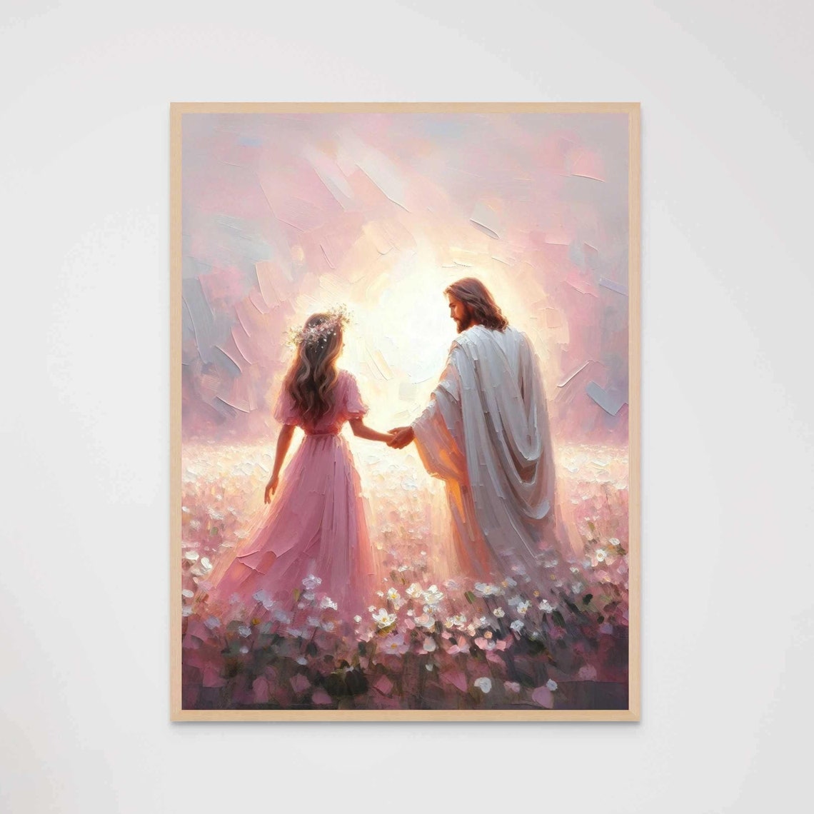 His Guidance Modern Christian Art Jesus Heals A Woman Jesus Picture Lds Wall Art Bible Art Jesus And Woman Jesus Painting Jesus Jpg - Image 7