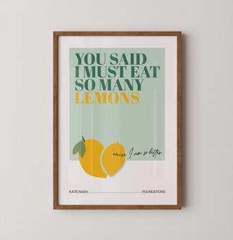 Kate Nash Foundations Inspired Concert Poster Print