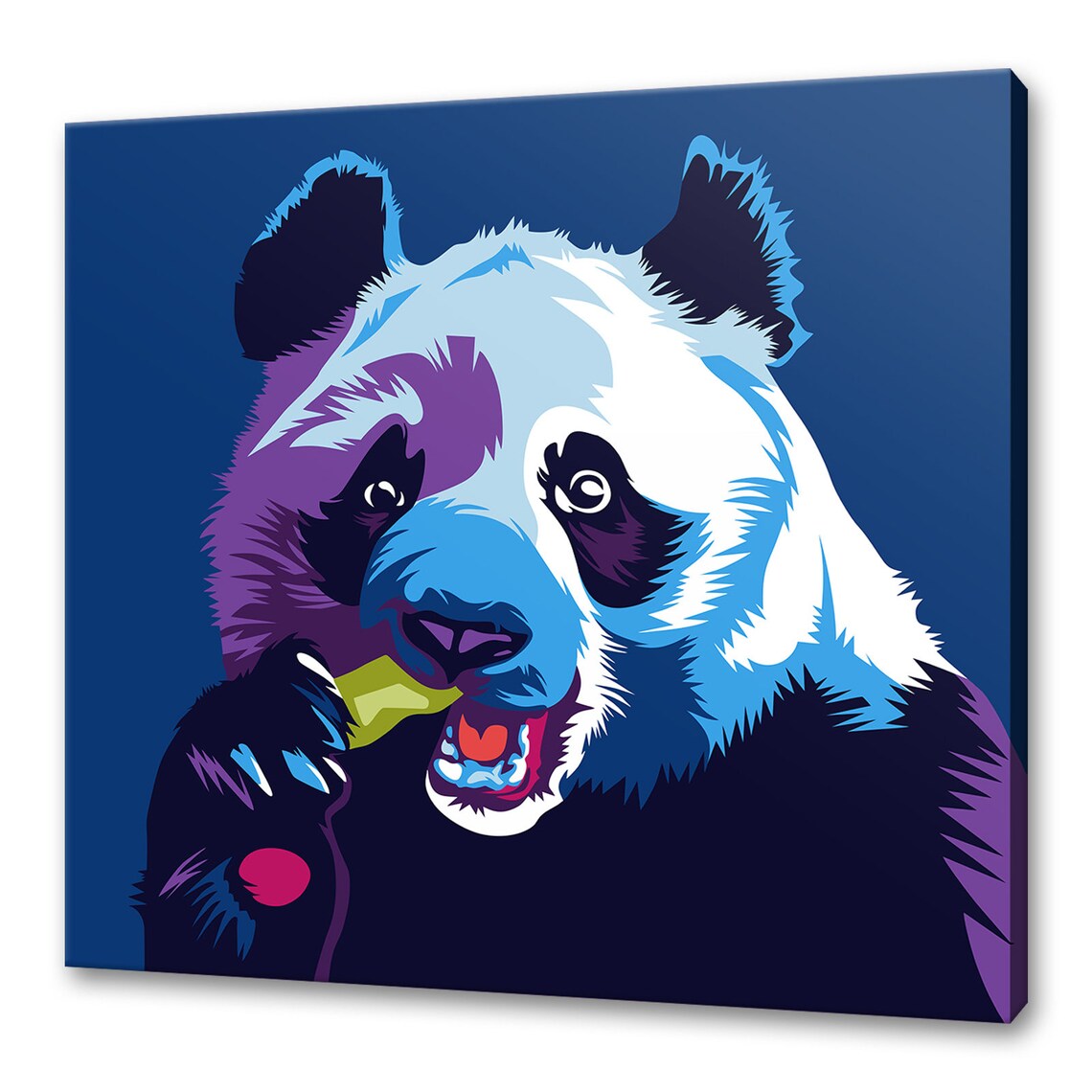 Colorful Panda Art Print, Wildlife Wall Decor