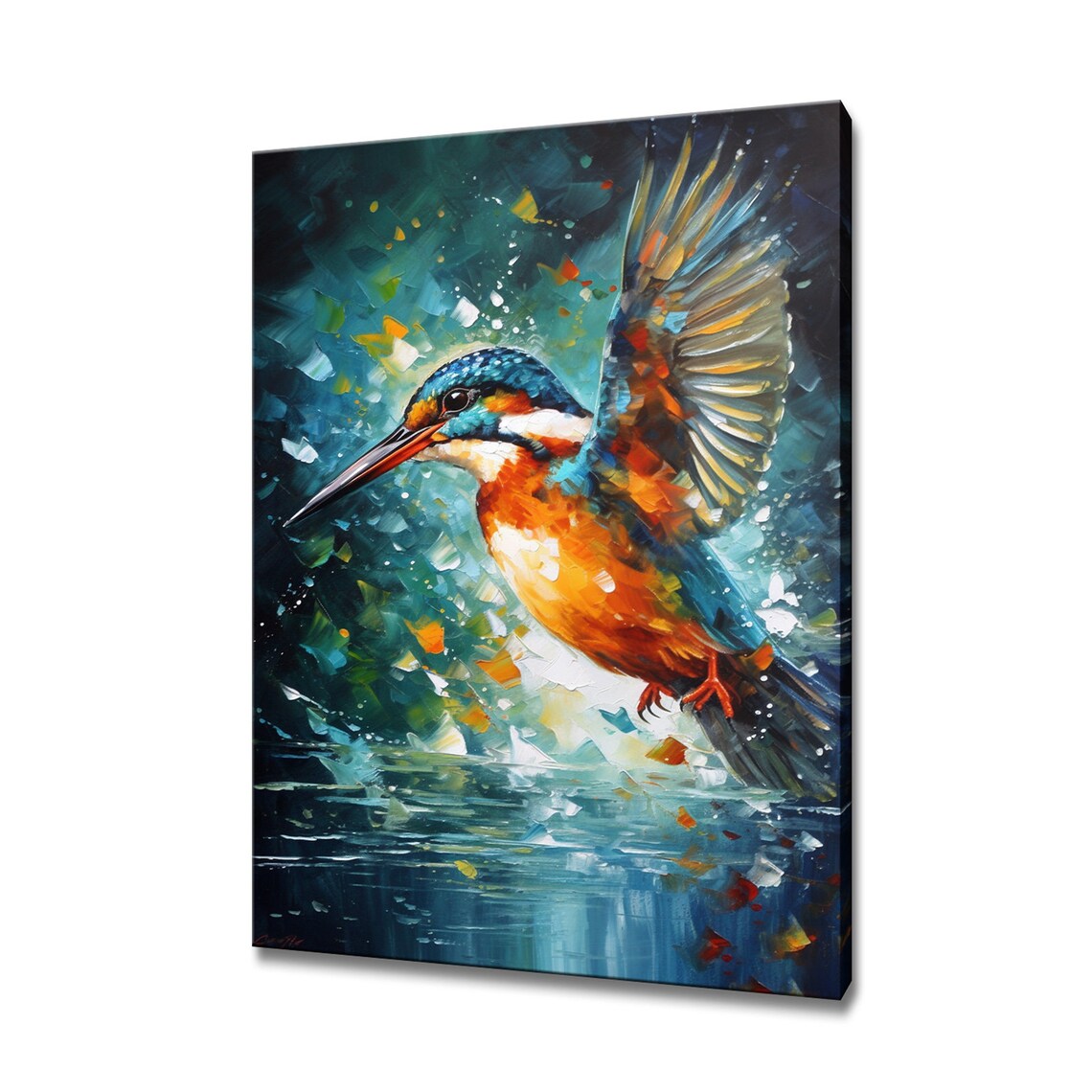 Portrait Of A Kingfisher, Nature Wall Art Print