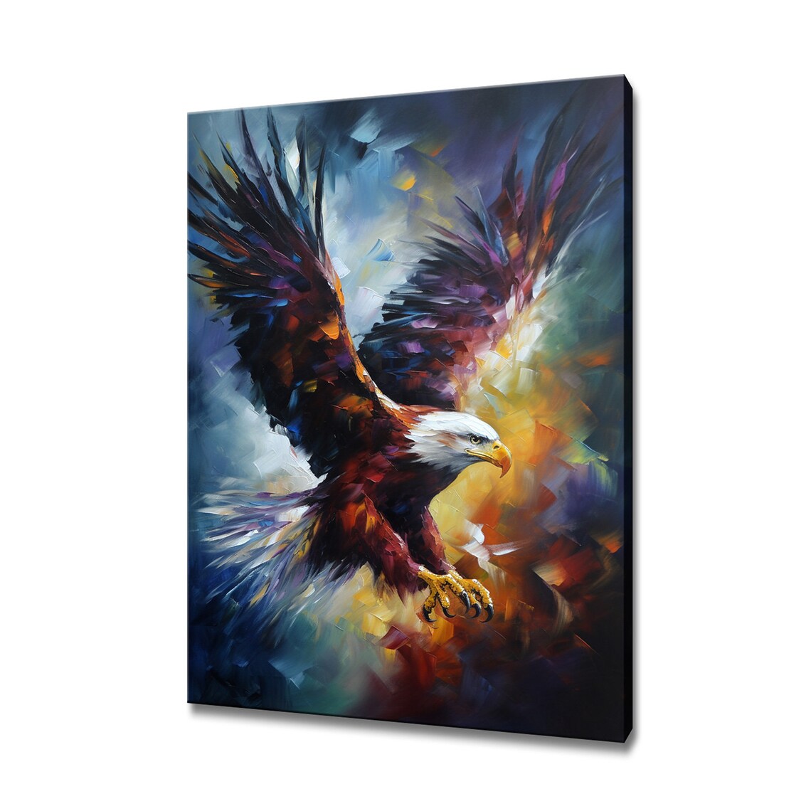 Bald Eagle Wildlife Art Print, Bird Poster Print